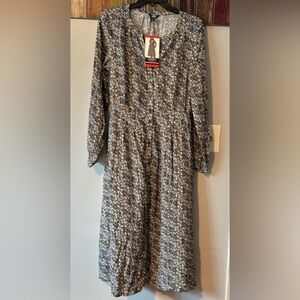 Chaps Button Down Midi Dress new with tags